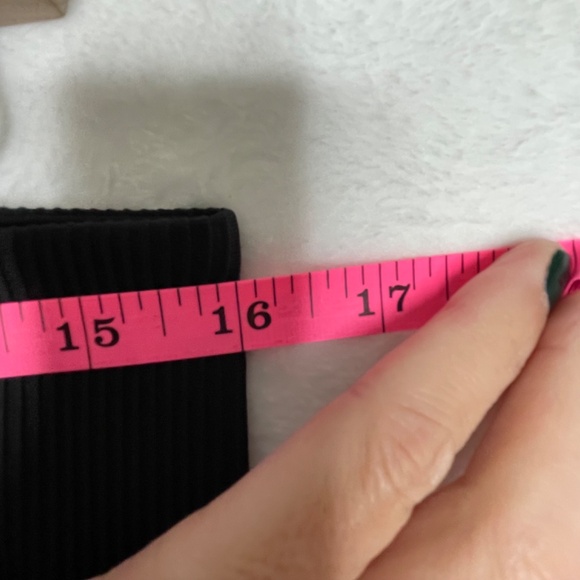 Athleta Elation Rib Tight Black Crop Sz 1X - Picture 6 of 8